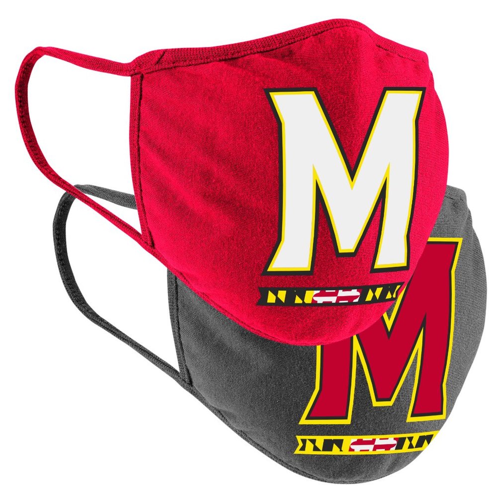 Maryland Terrapins Colosseum Adult Face Covering 2-Pack